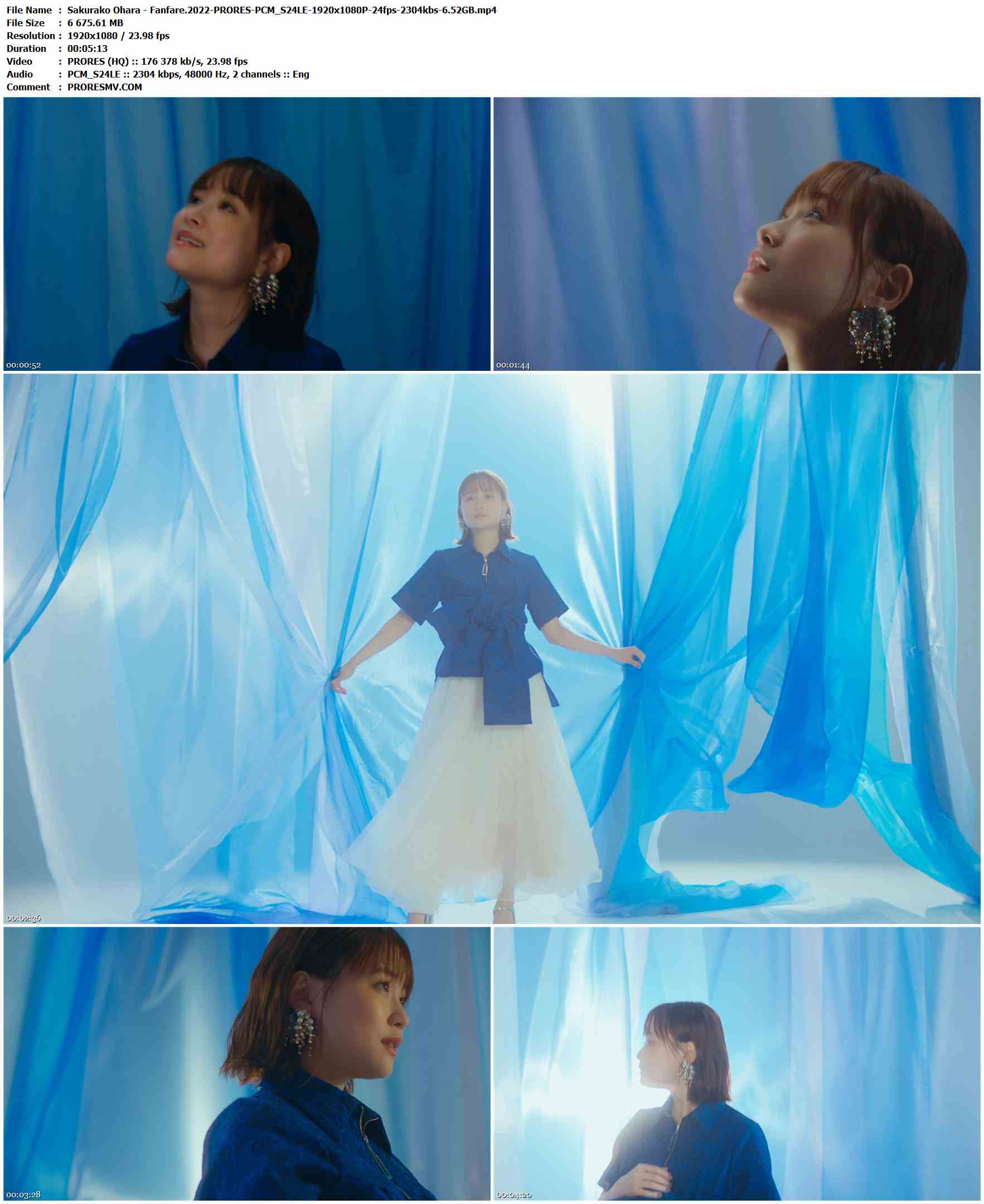 Sakurako Ohara - Fanfare.2022-PRORES-PCM_S24LE-1920x1080P-24fps-2304kbs-6.52GB官方MV_高清MV